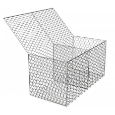 Габион двойного кручения коробчатый дорожный оцинкованный (Ц) ГСИ-К 60х80 (С60) 1х1х0,5х2,4 мм 0,5 м3 ГОСТ Р 52132-2003