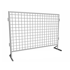 Защитное ограждение мобильное оцинкованное эмалированное (ЦП RAL) 2550х400х1500х3,8х100х100 мм